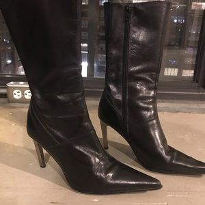 Guess Black Calf High Boots
